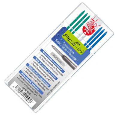 Грифели для карандаша Pica-Dry 4040 цветные (8 шт) водостойкие