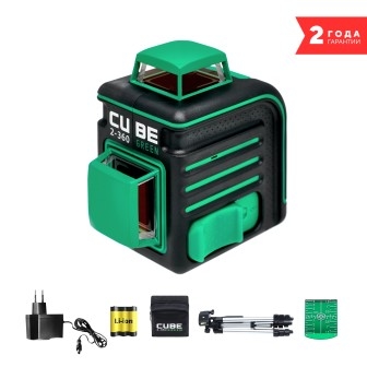 Лазерный уровень ADA Cube 2-360 Green Professional Edition