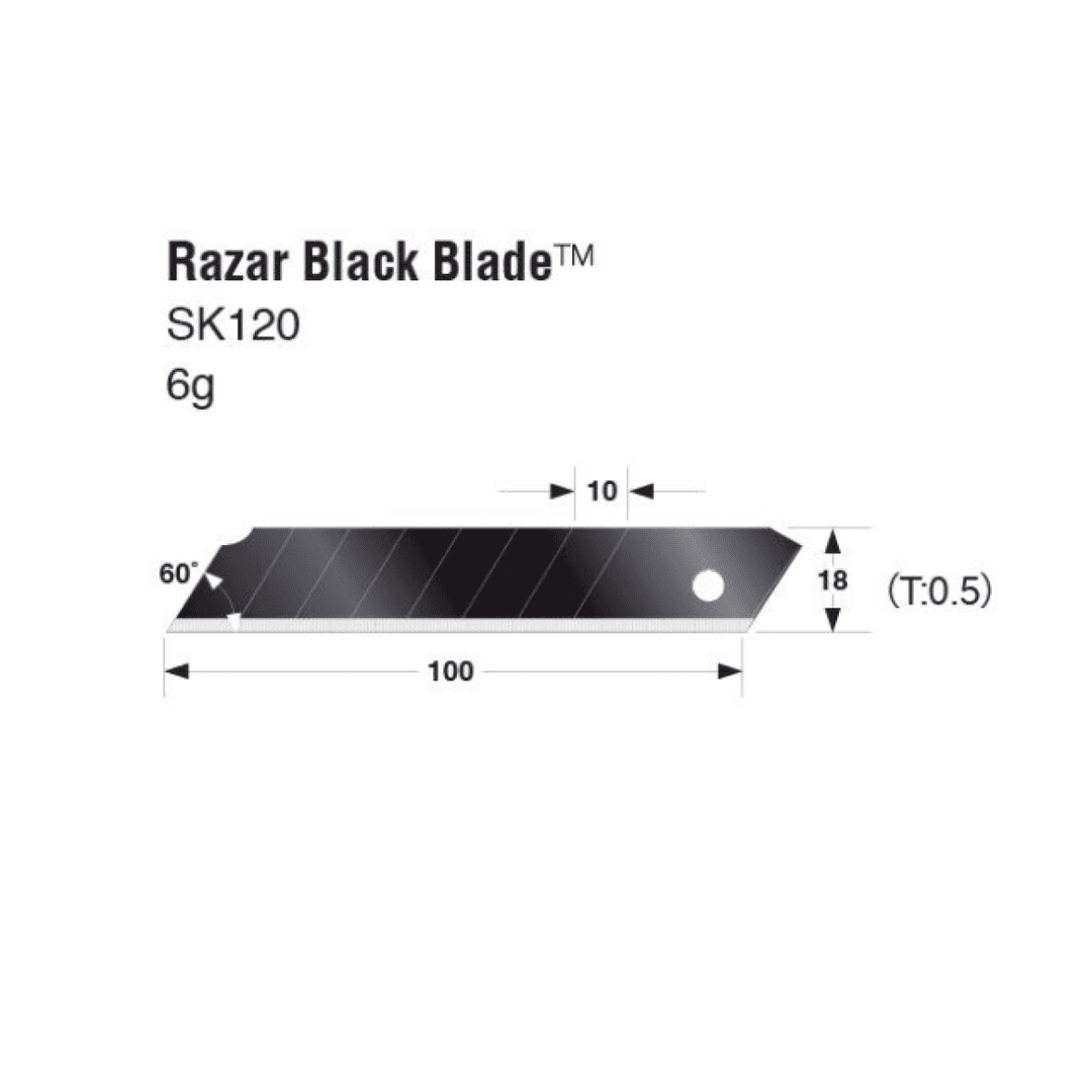 Лезвия Tajima Razar Black LB50RB 18 мм (50 шт)