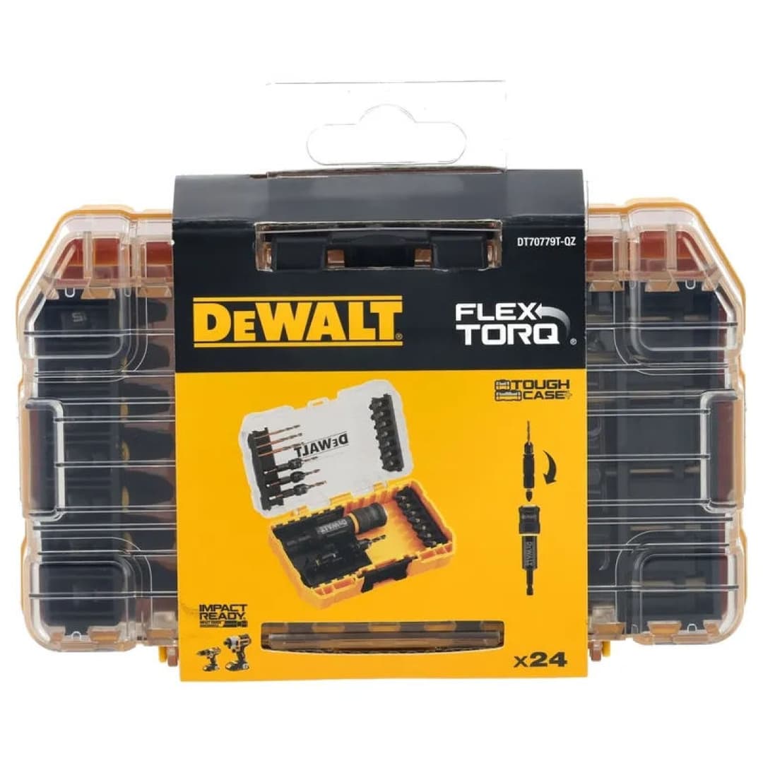 Набор зенкеров и бит DeWalt Flip&Drive (26 шт) в кейсе