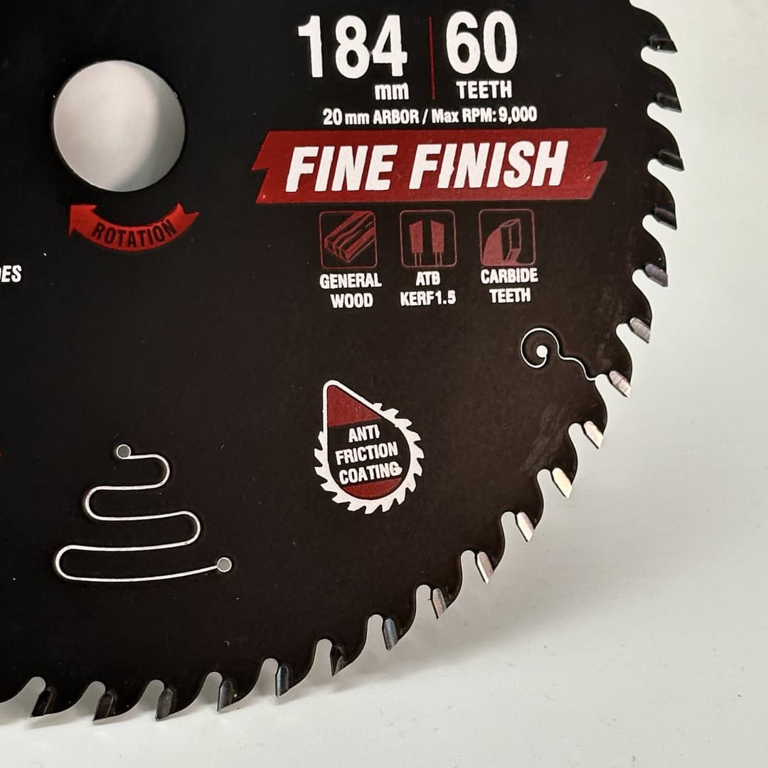 Диск пильный Trusty-Tools Fine Finish чистый рез 184х20 60T