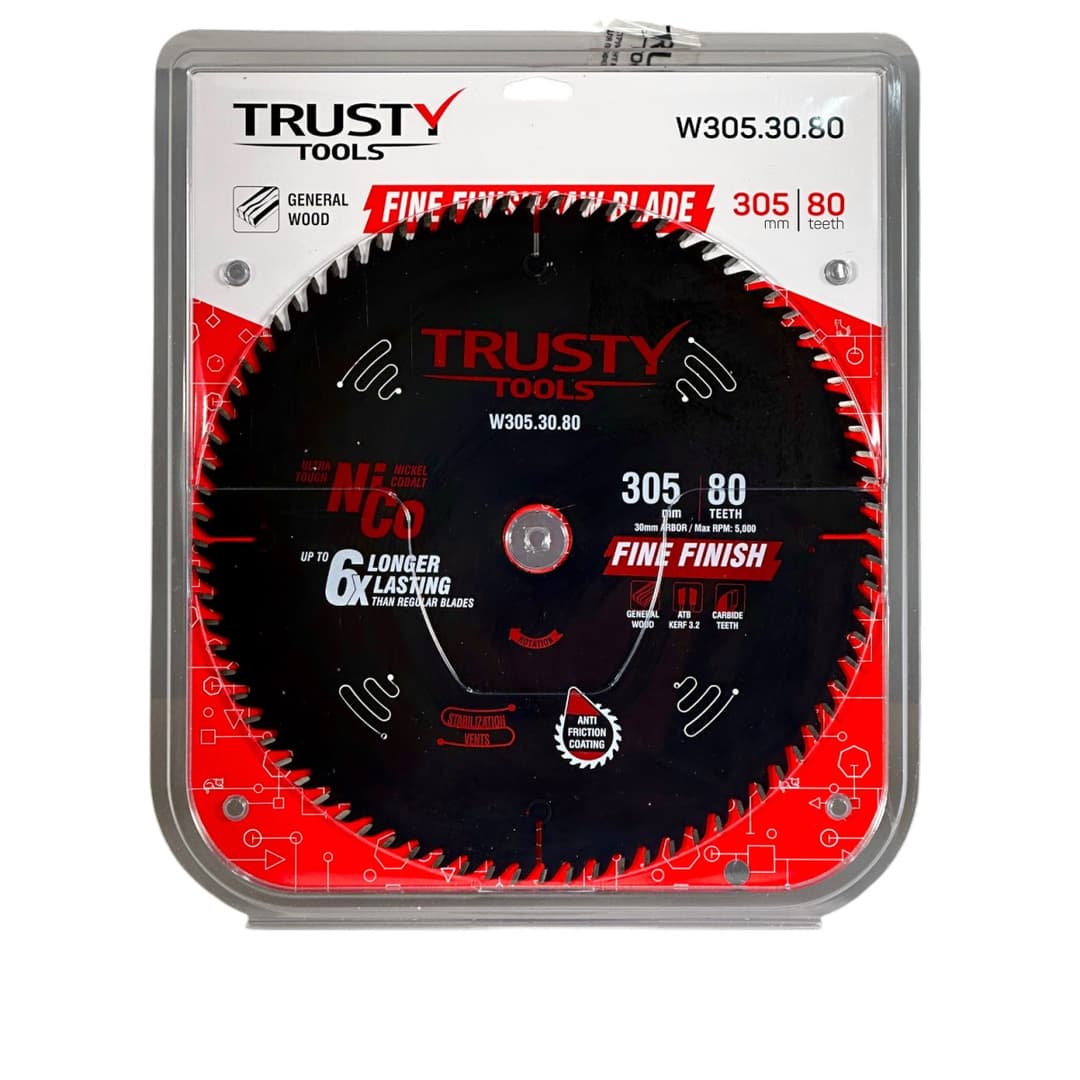 Диск пильный Trusty-Tools Fine Finish по дереву 305х30 80T
