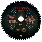 Диск пильный  Trusty-Tools Fine Finish чистый рез 216х30 64T