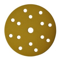 Шлифовальный круг DEERFOS (GOLD) P220, Ø150 мм, 15 отверстий