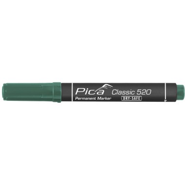 Маркер перманентный Dry-Safe Pica 520/36 зелёный