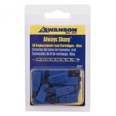 Грифели для карандаша Swanson Always Sharp, синие (24 шт)
