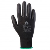 Перчатки c полиуретановым покрытием Jeta Safety 9/L черные