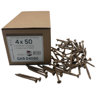 Фасадные саморезы QAS 4х50 коричневые (400 шт)